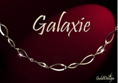 Galaxie - náramek zlacený
